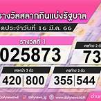 ลอตเตอรี่ 16 มีนาคม 2566